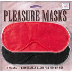 Black and Red Pleasure Masks from PinkCherry.Com