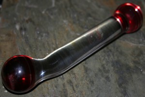 Red Pleasure Wand - Glass Dildo from SexToy.Com